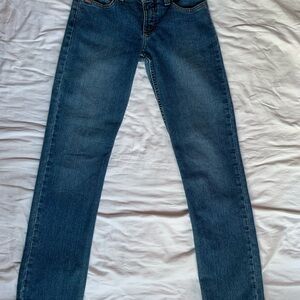 Size 11 SLIM TALL Cruel Girl Women's Blue Straight/Flare Denim Blue Jeans